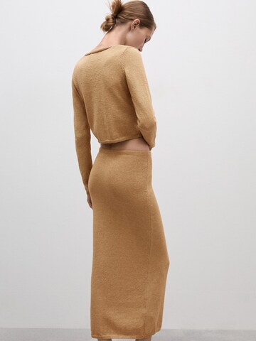 Jupe 'JADORE' MANGO en or