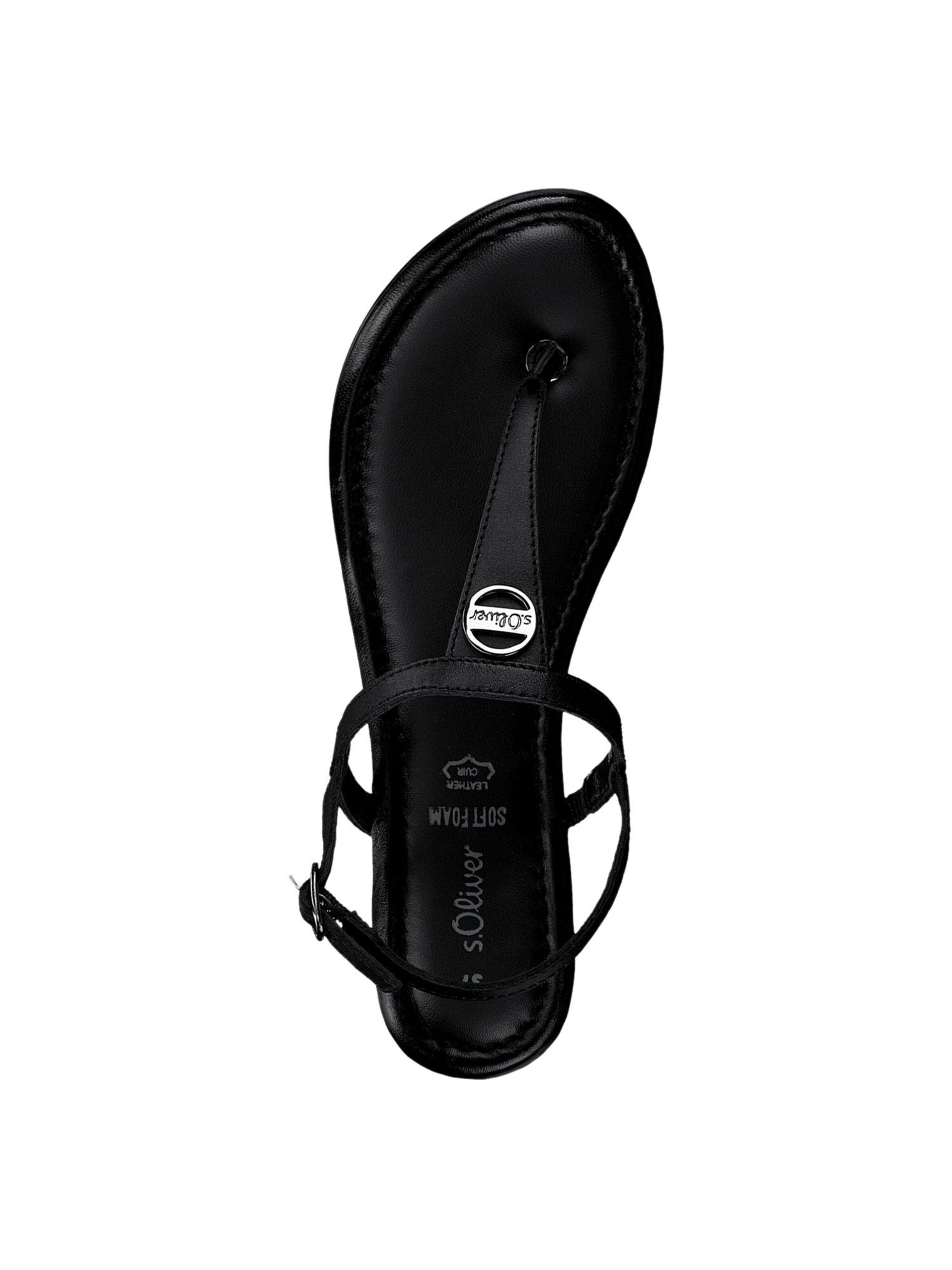 s.Oliver Teenslipper in Zwart