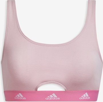 Soutien-gorge ' SCOOP BRALETTE ' ADIDAS SPORTSWEAR en rose : devant