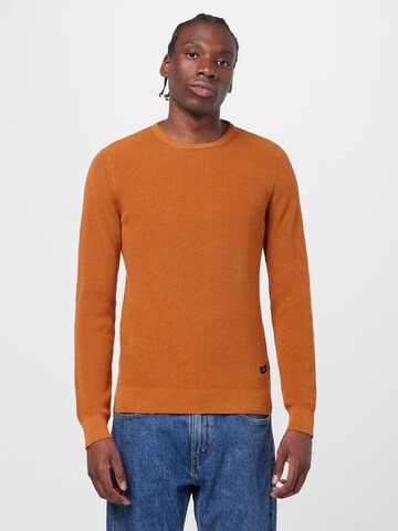 BLEND Sweater 'Codford' in Brown: front