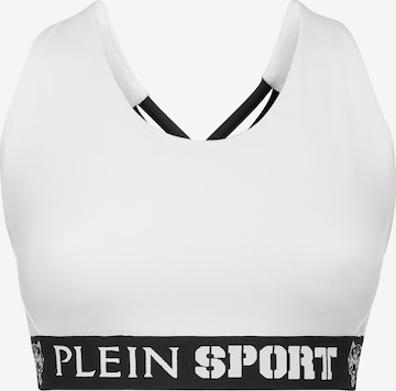 Reggiseno sportivo di Plein Sport in bianco: frontale