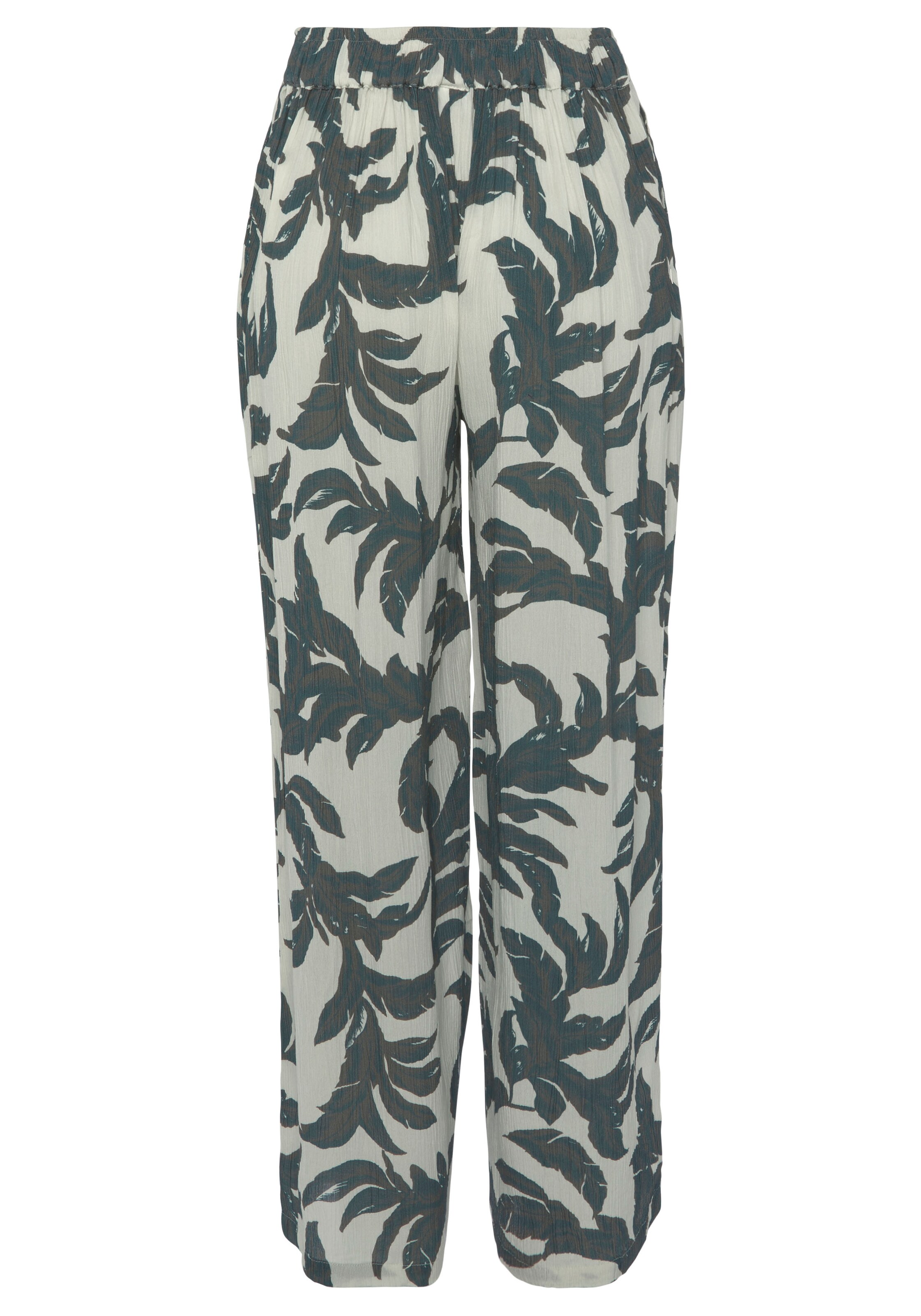 Wide leg Pantaloni de la s.Oliver pe bej