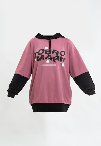 Tom Barron Sweatshirt in Roze: voorkant