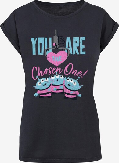 ABSOLUTE CULT T-Shirt 'Toy Story - You Are The Chosen One' in navy / hellblau / grau / pink, Produktansicht