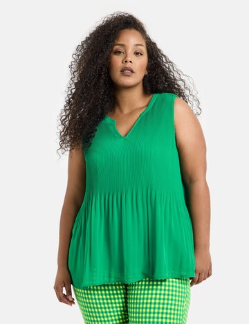 SAMOON Blouse in Green: front