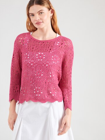 Hailys Pulóver 'Ma44ra' - rózsaszín: elől