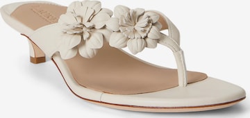 Lauren Ralph Lauren Varvastossut värissä valkoinen: etupuoli