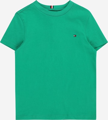 Tricou 'ESSENTIAL' de la TOMMY HILFIGER pe verde: față