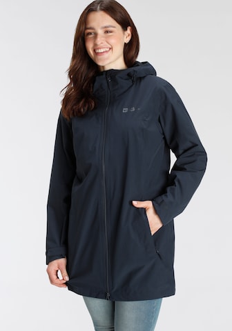 JACK WOLFSKIN Raincoat in Blue: front