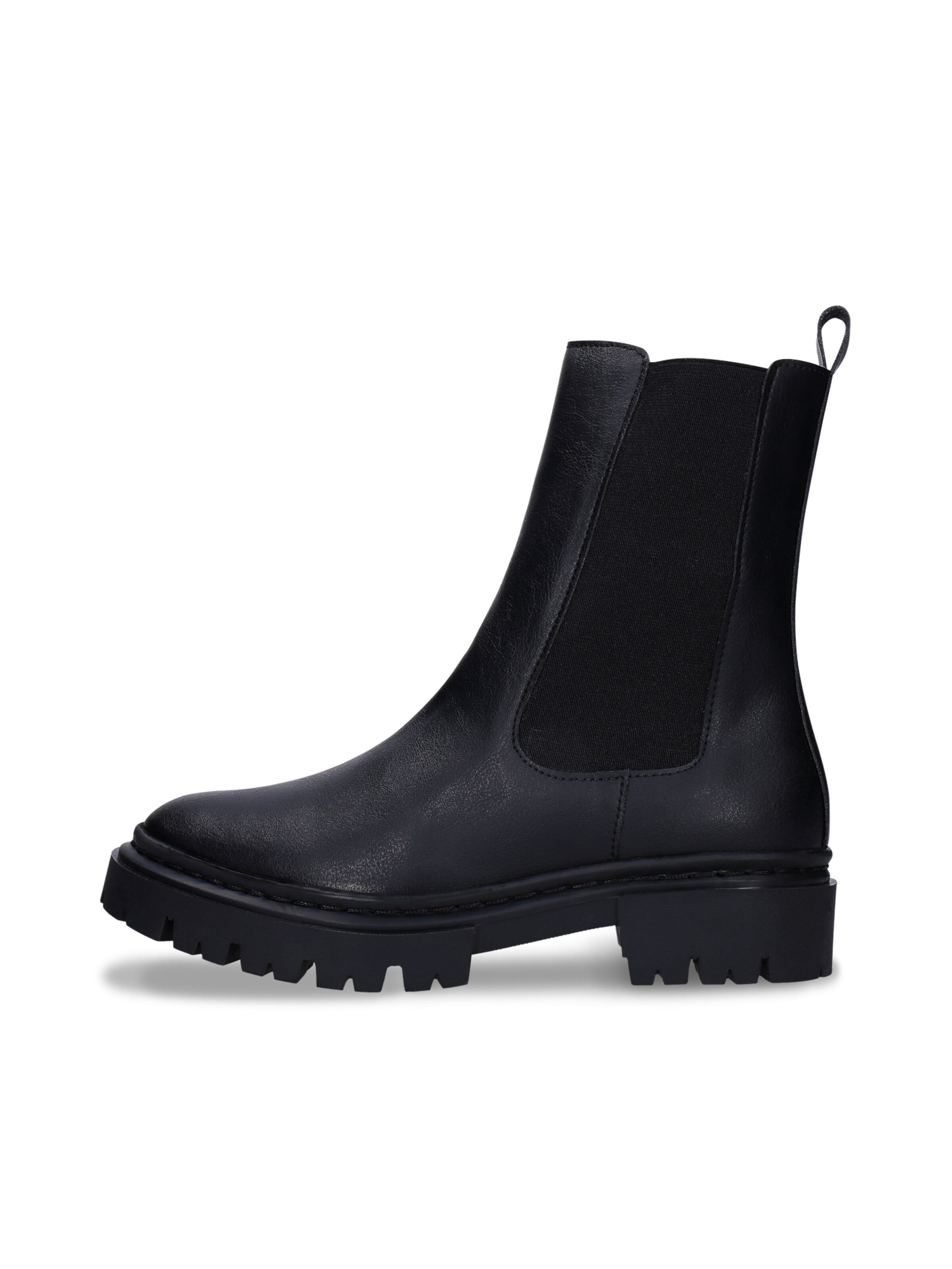 nae Vegan Shoes Kozačky – černá: přední strana