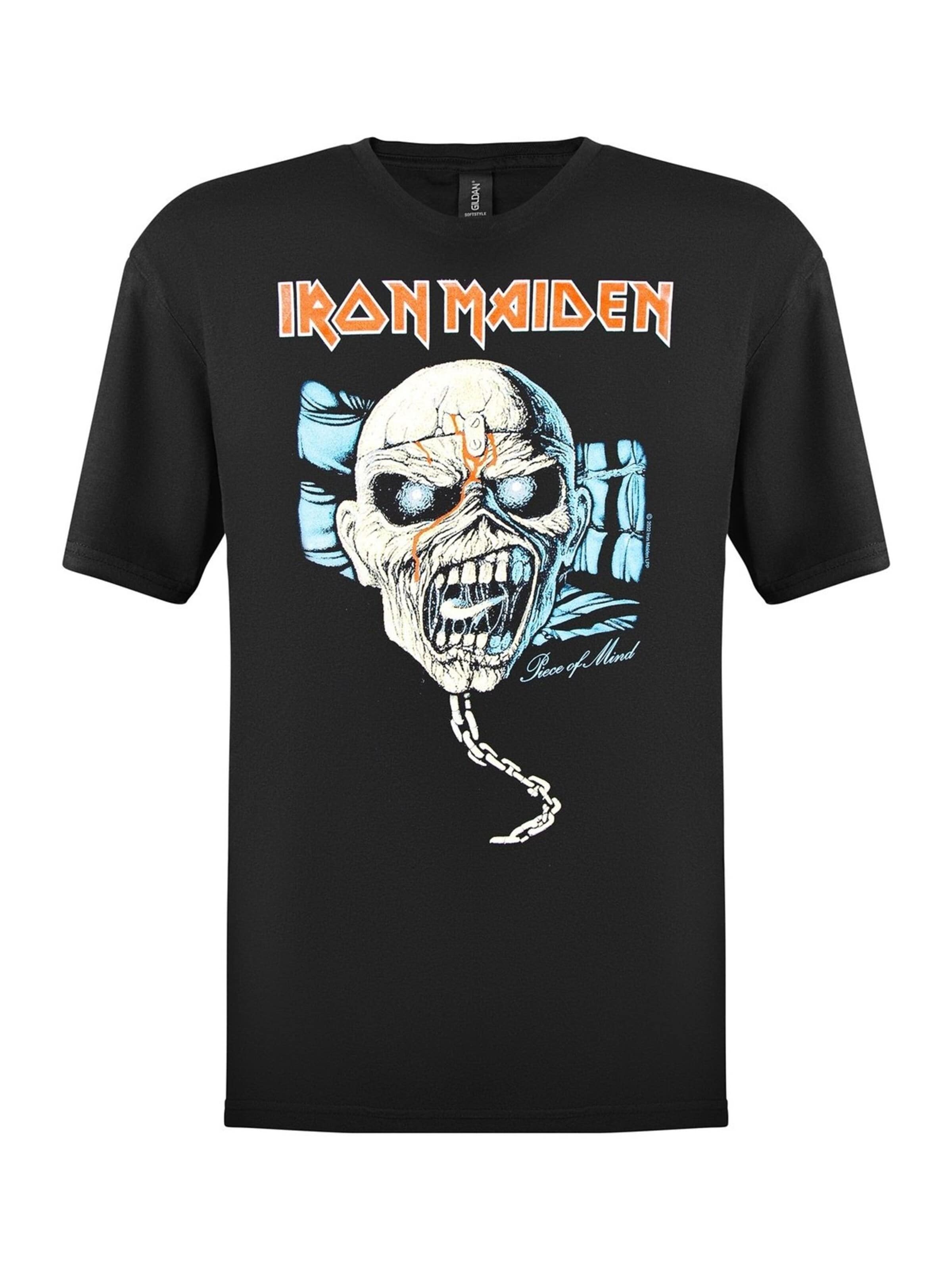 Iron Maiden Shirt 'Iron Maiden Piece of Mind  T-Shirt' in Black: front