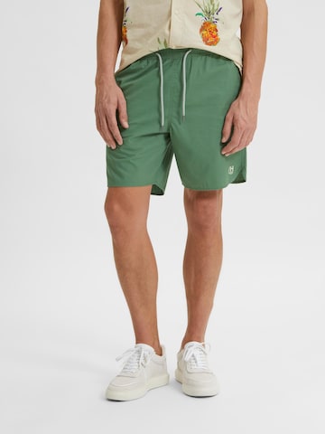 SELECTED HOMME Pants 'Emil' in Green: front