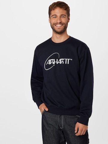 Carhartt WIP Sweatshirt 'Orbit' i blå: framsida