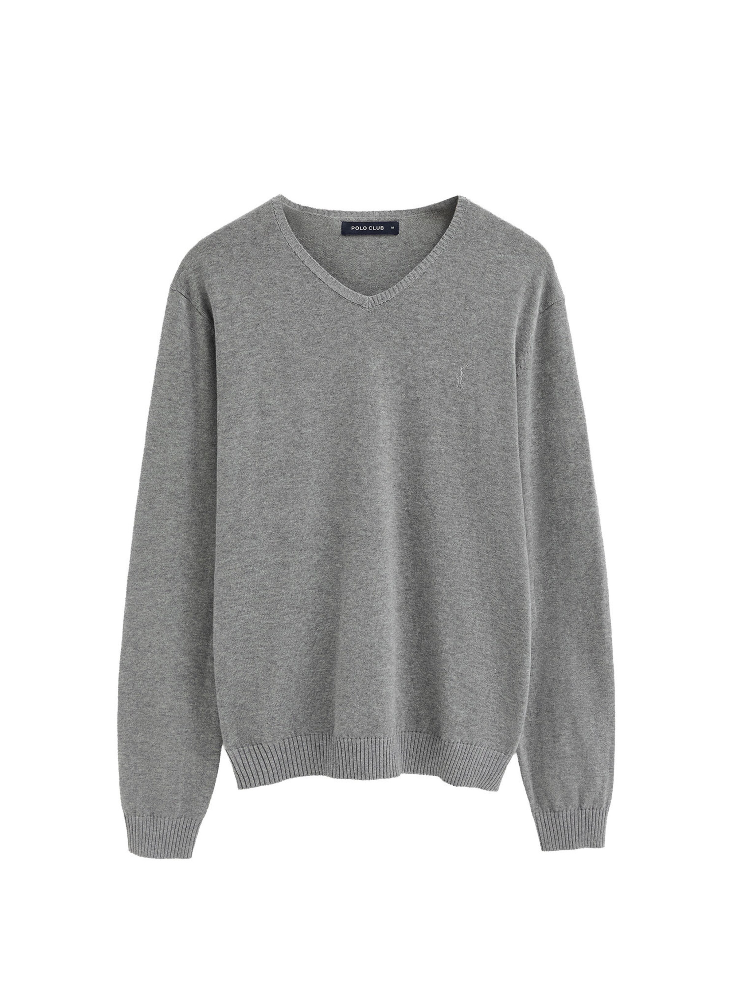Polo Club Pullover 'Rigby Go' in Grau: Vorderseite