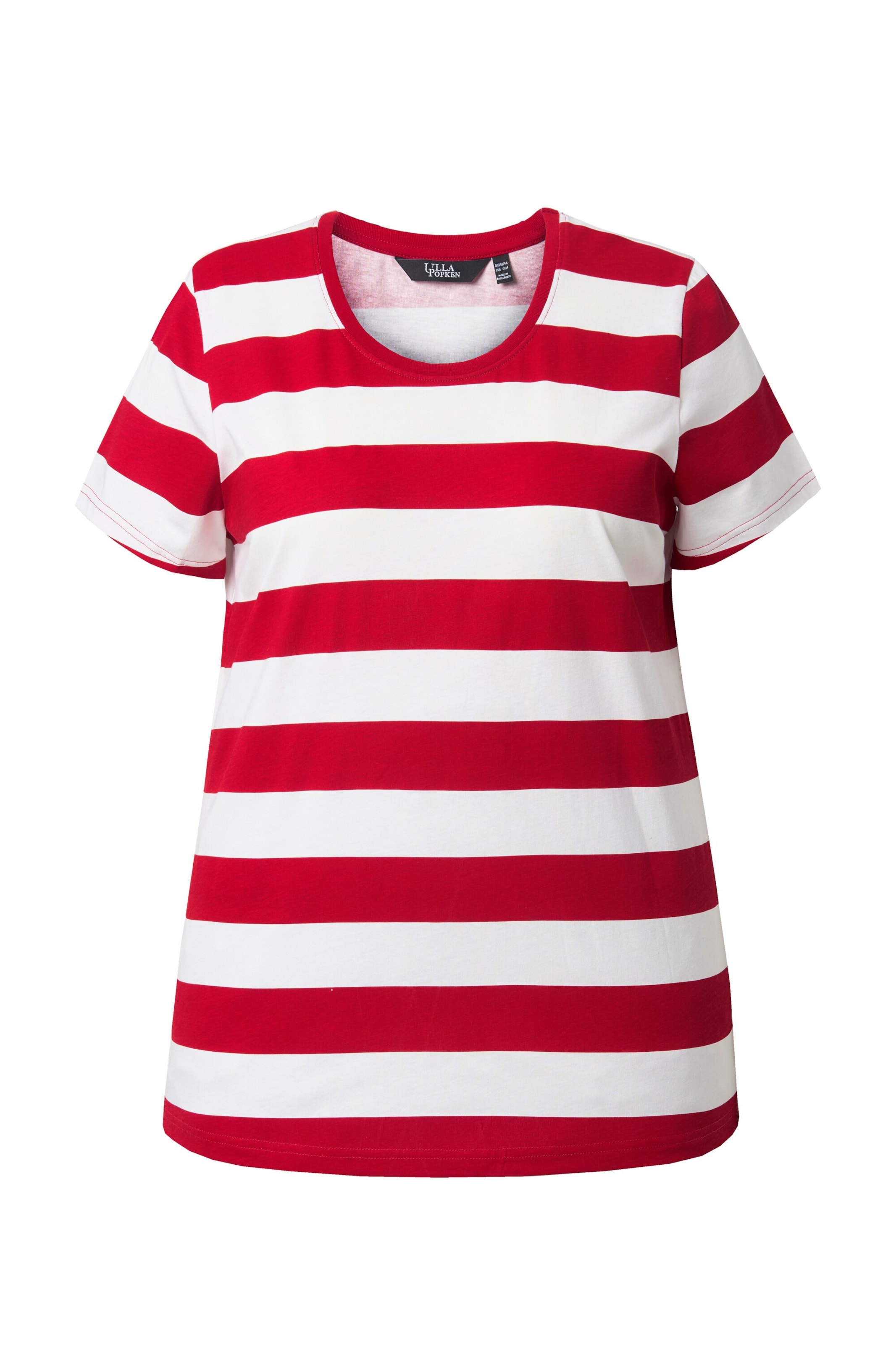 Ulla Popken Shirt in M-L in Red / White, Item view
