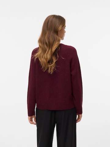 sarkans VERO MODA Adīta jaka 'VMBOOM'