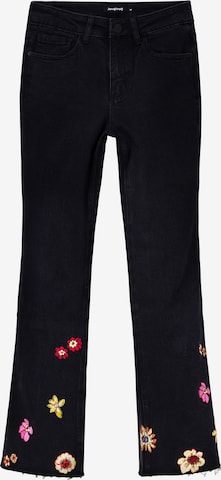 Desigual Flared Jeans in Black: front