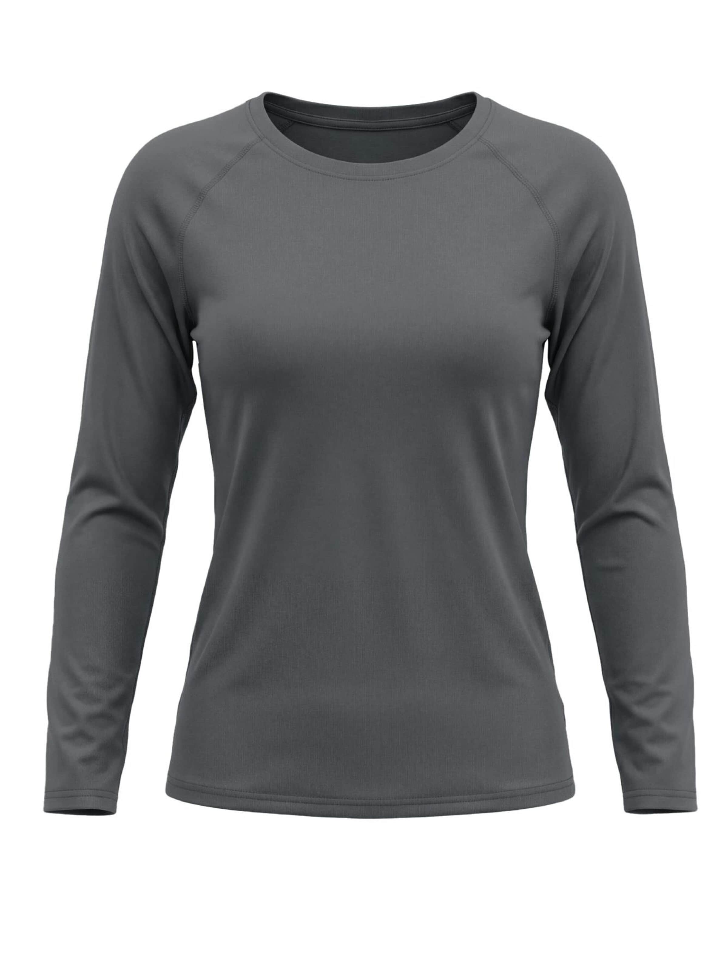 MEETWEE Sporttop 'UV Protection Shirt' in Grijs: voorkant