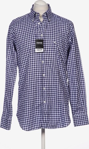 Etro Button Up Shirt in XL in Blue: front