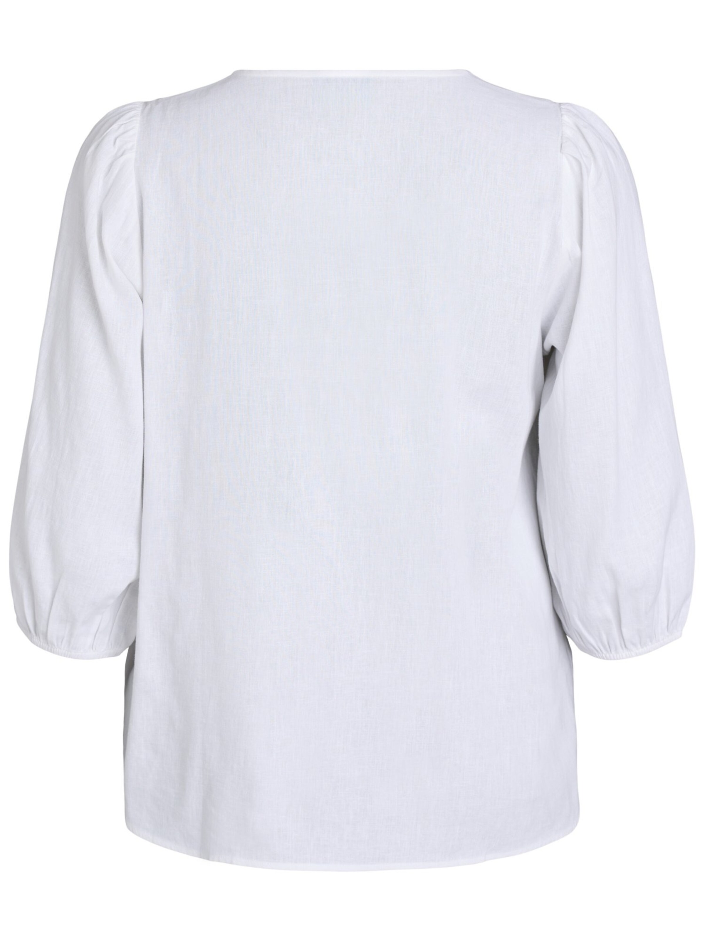 Zizzi Bluse 'Vlina' i hvid