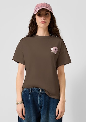 QS T-Shirt in Braun: Vorderseite