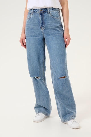 Kaffe Wide leg Jeans 'Margot' in Blauw: voorkant