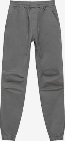 Pull&Bear Tapered Pants in Grey: front