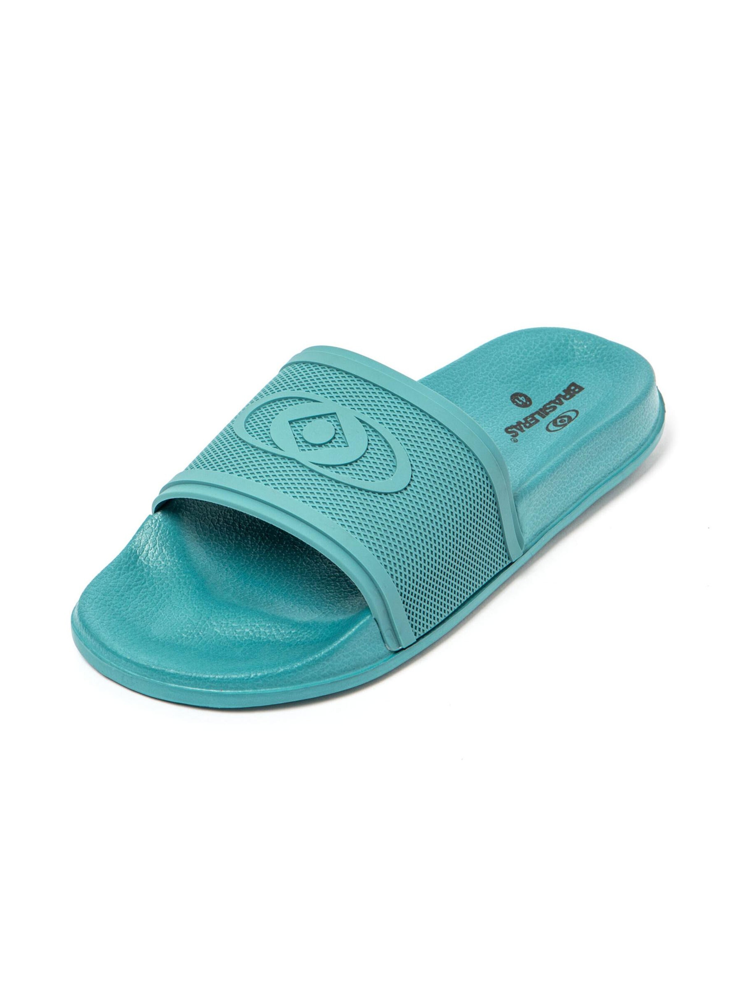Brasileras T-bar sandals 'Splash' in Blue