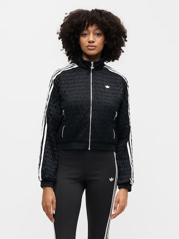 ADIDAS ORIGINALS Sweatvest in Zwart: voorkant