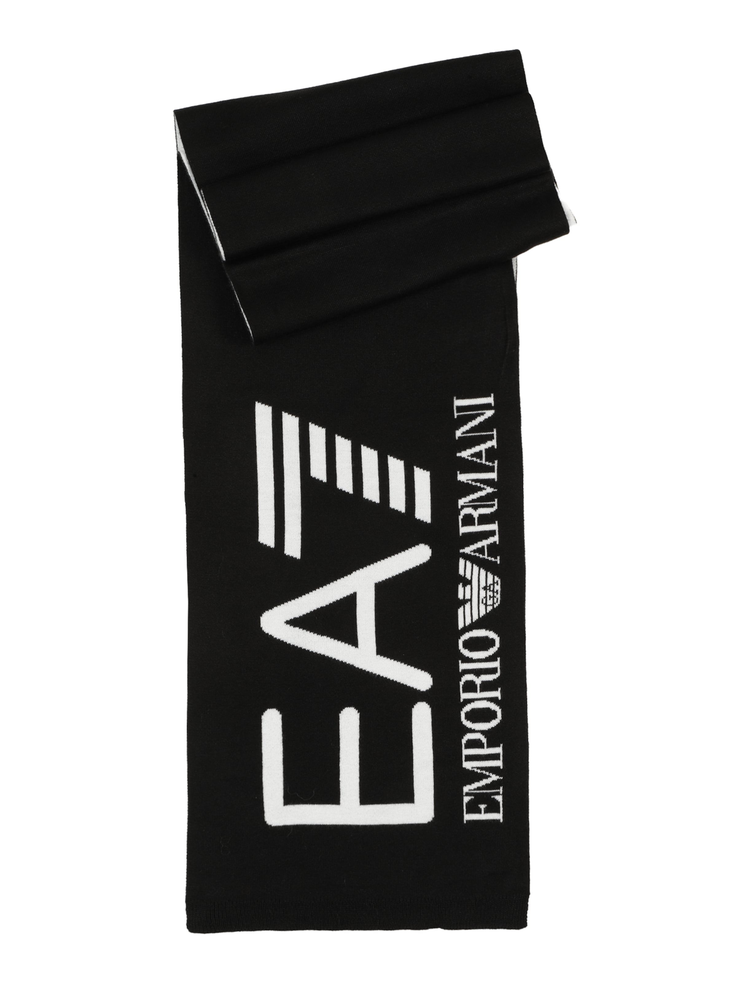 EA7 Emporio Armani Halsduk i svart: framsida