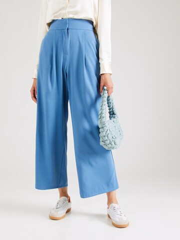 SISTERS POINT Wide Leg Hose 'GALYA-P.PA' in Blau: Vorderseite