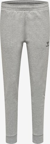 Effilé Pantalon de sport Hummel en gris : devant