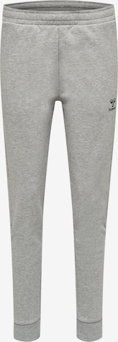 Hummel Tapered Sportbroek in Grijs: voorkant