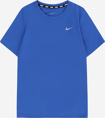 NIKE Функциональная футболка 'MILER' в Синий: спереди
