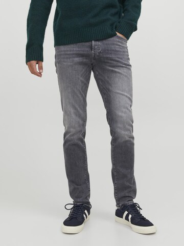JACK & JONES Slimfit Jeans 'Tim Vintage' in Grau: predná strana