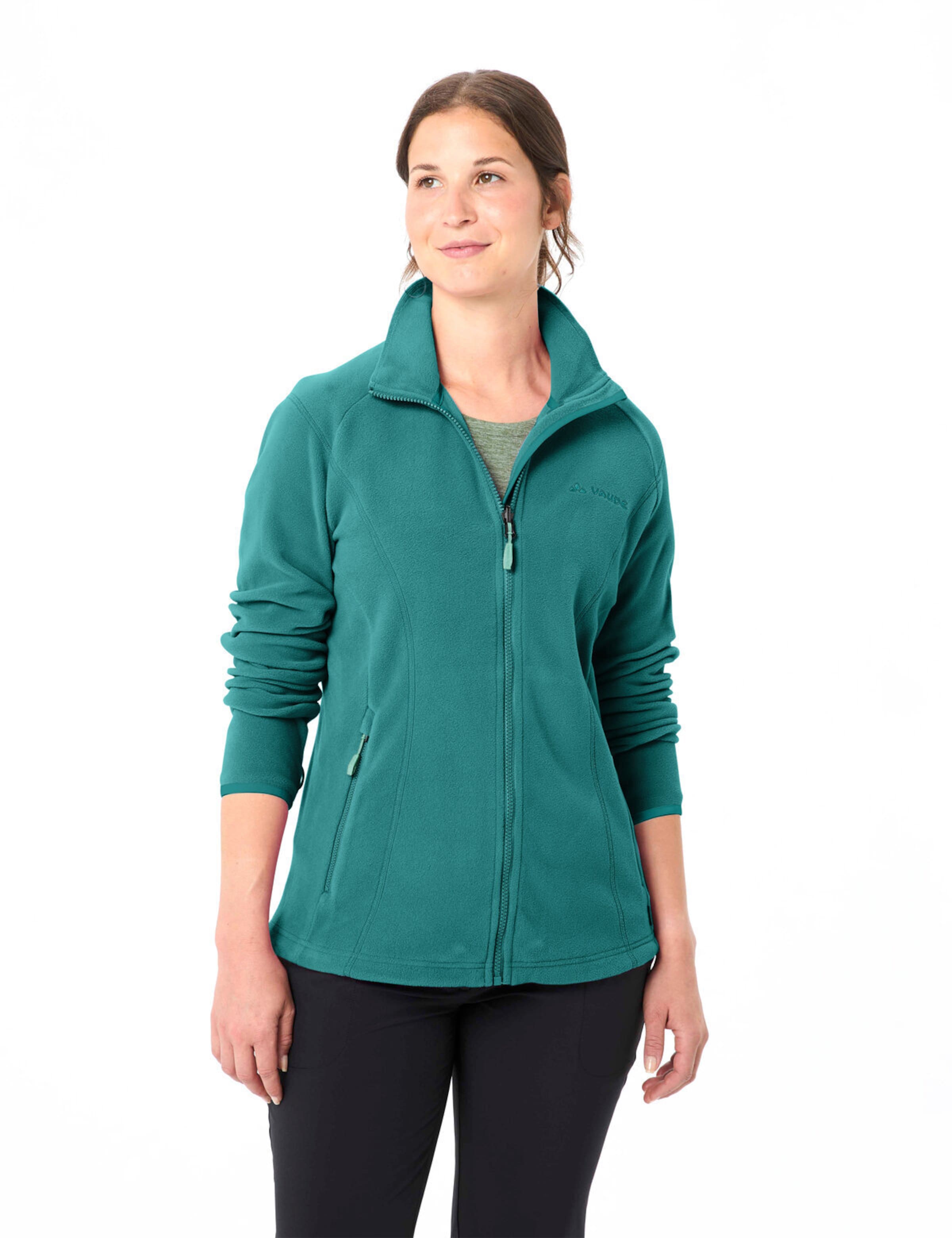 VAUDE Athletic fleece jacket 'Rosemoor II' in Green
