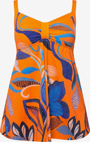Ulla Popken Swimsuit in Orange: front