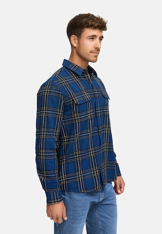 INDICODE JEANS Regular fit Overhemd in Blauw