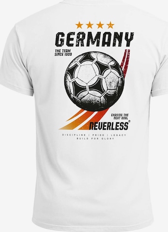 Neverless Shirt 'Retro Fußball' in White: front
