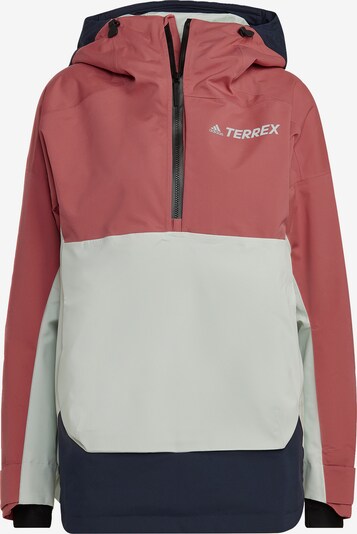 adidas Terrex Спортно яке 'TERREX 2' в тъмносиньо / ръждиво червено / мръсно бяло, Преглед на продукта