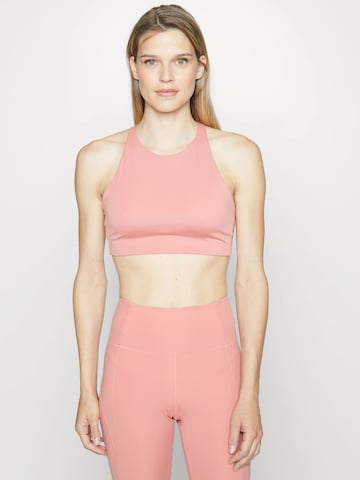 Girlfriend Collective Bustier Sport bh 'Topanga' in Roze: voorkant
