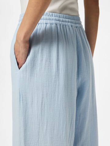 PIECES Wide leg Broek 'PCSastina' in Blauw