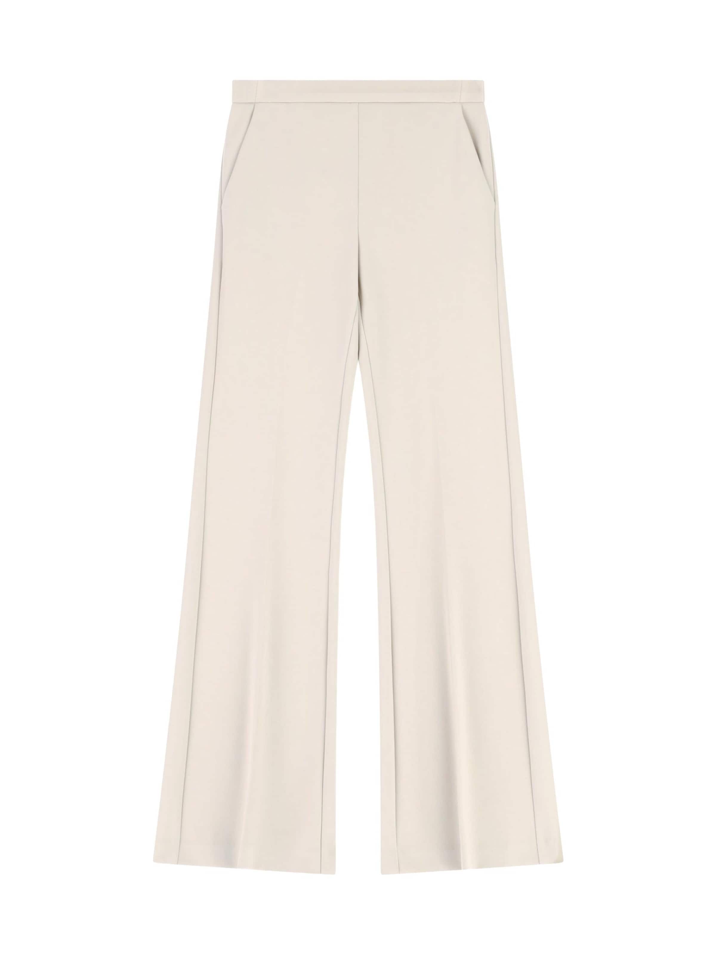 IMPERIAL Flared Broek 'IMPERIAL PANTALONE A ZAMPA' in Wit: voorkant