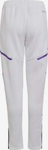 ADIDAS PERFORMANCE Regular Workout Pants 'Real Madrid Condivo 22' in White