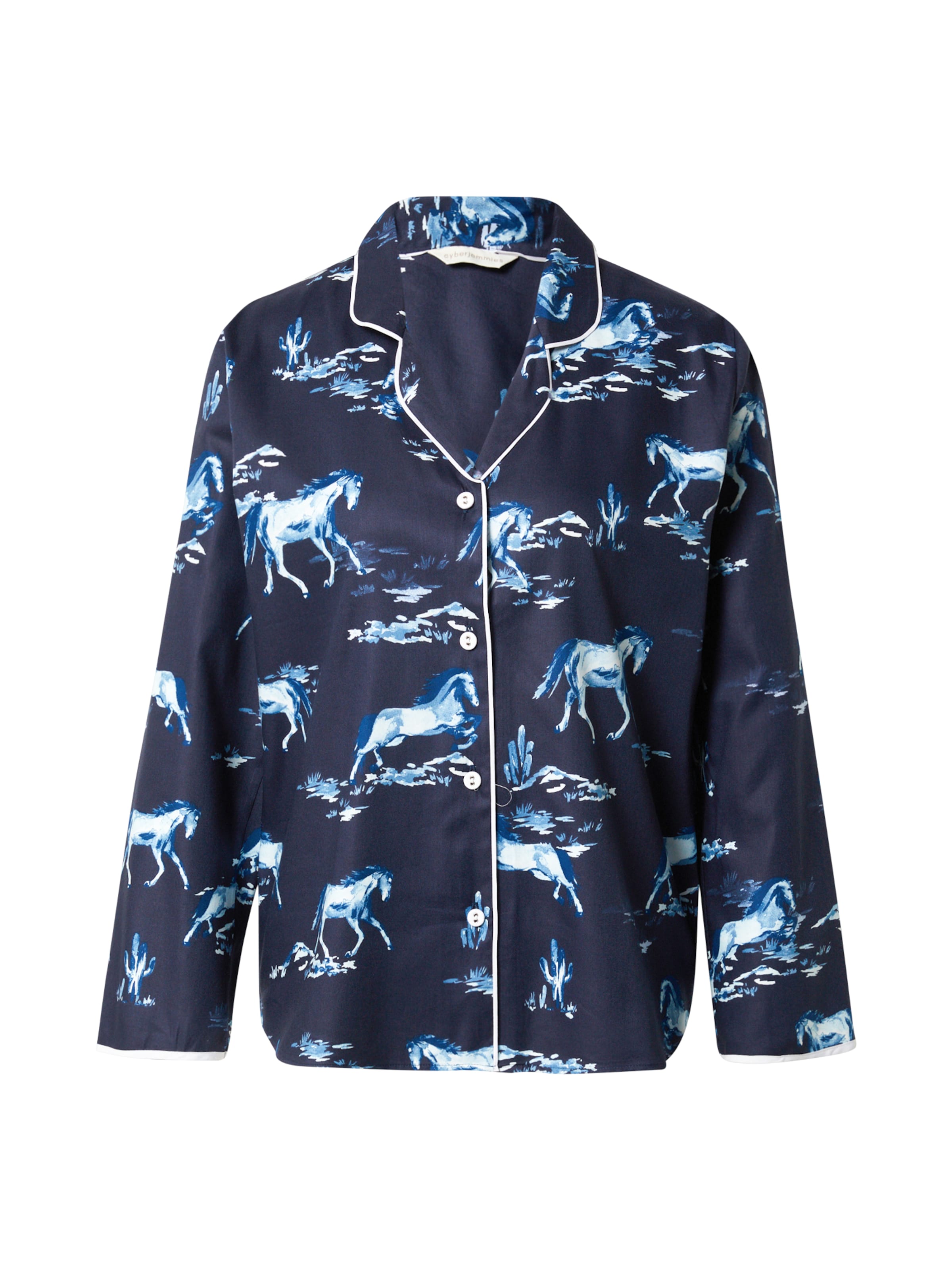 Cyberjammies Schlafshirt 'Verity' in Blau: Vorderseite