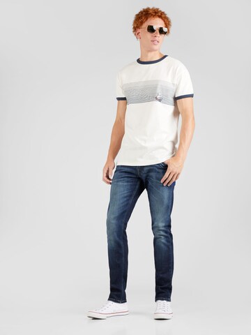Derbe T-Shirt 'Schlepperkink' in Weiß