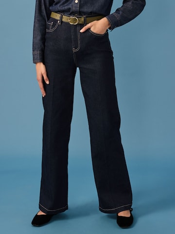 Wide leg Jeans di Next in blu: frontale