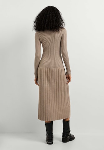 Pepe Jeans Gebreide jurk 'Anna' in Beige