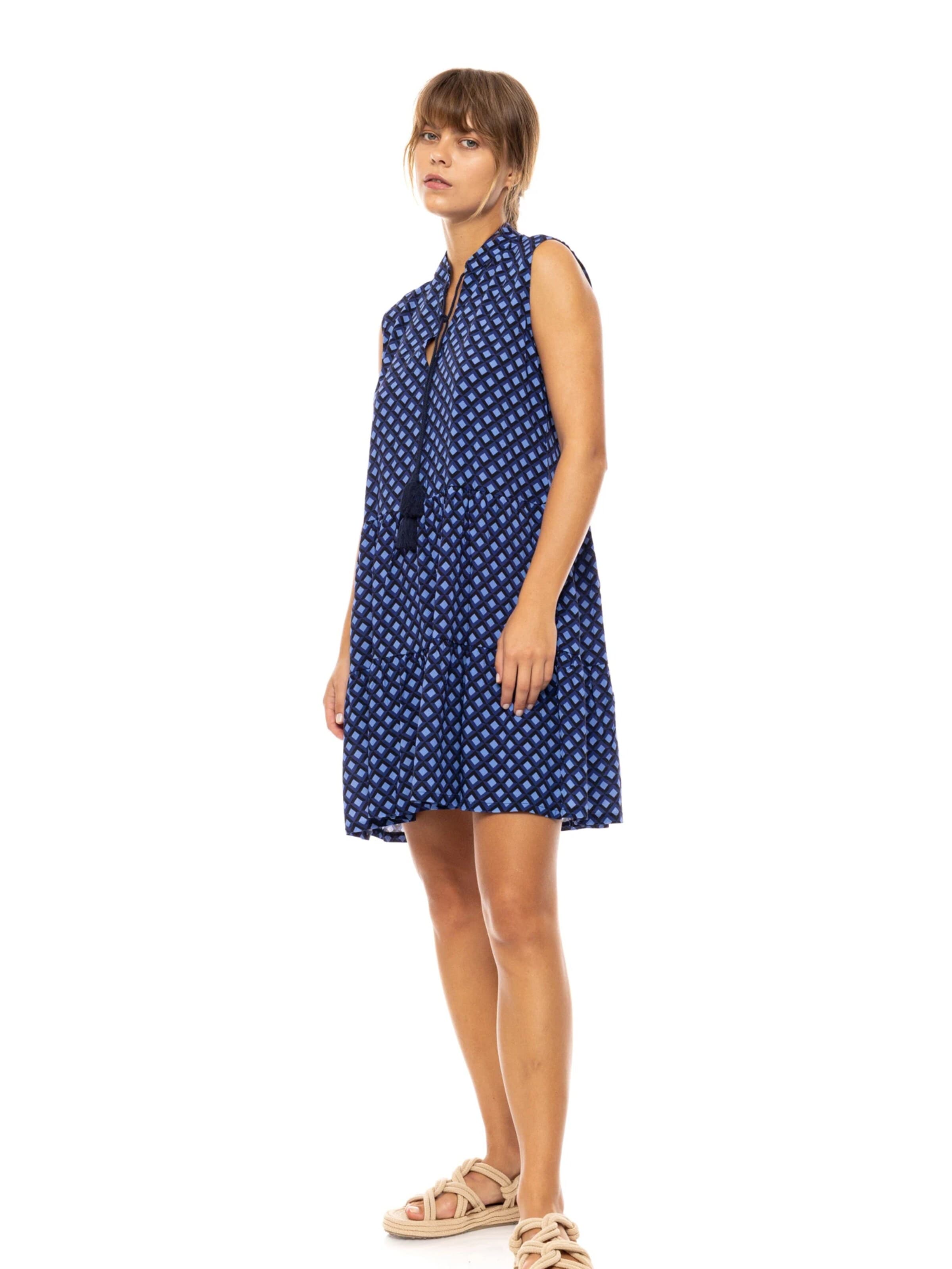 Pink LabelLjetna haljina 'BEACHWEAR BLUE AZURE' - plava boja
