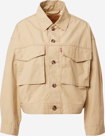 LEVI'S ® Between-Season Jacket 'Loose Utility Trucker' in Beige: front